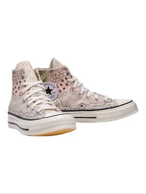 Converse. Offspring Paisley High Top Multicolor Patchwork High-Tops. EUC.